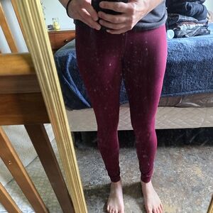 Burgundy Leggings